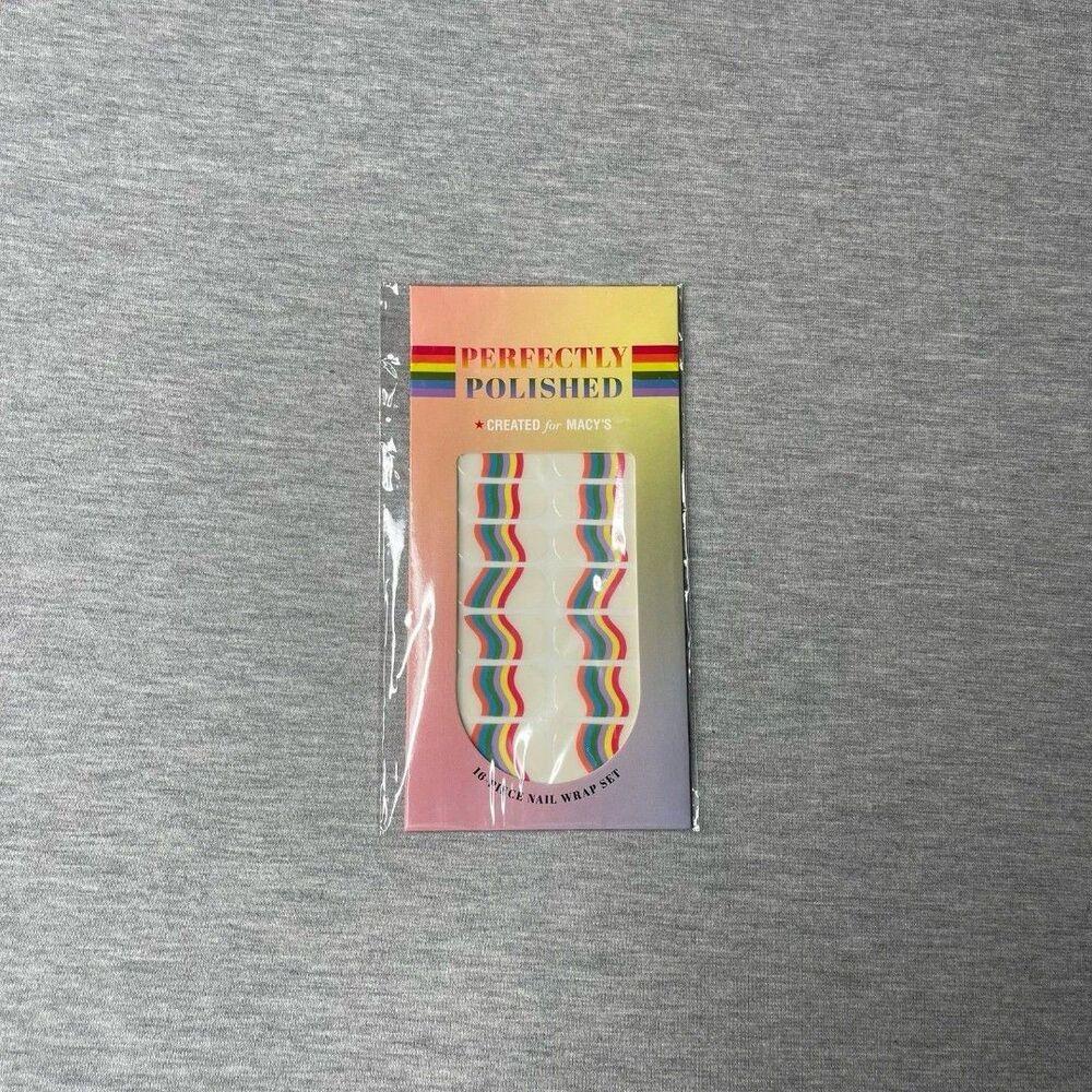 Macy's Perfectly Polished Pride Nail Wrap 16 PCS. Set